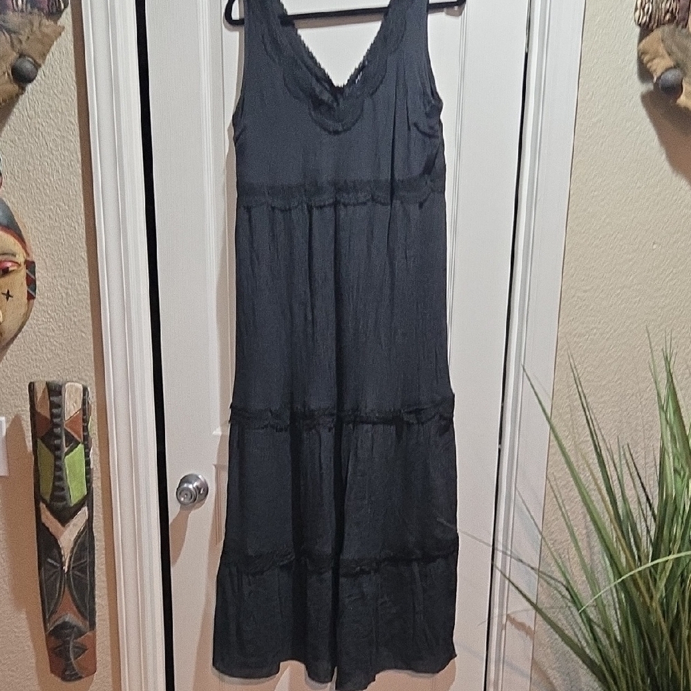 Say What? Elegant Black Maxi Dress